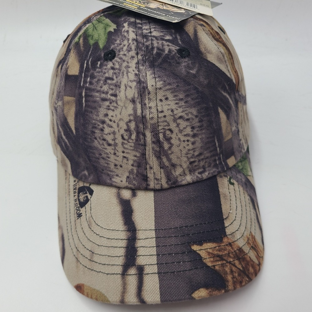Big Bill Hat Adjustable Camo Beige Blank Hunting Outdoors Wood'n Trail Dad Men
